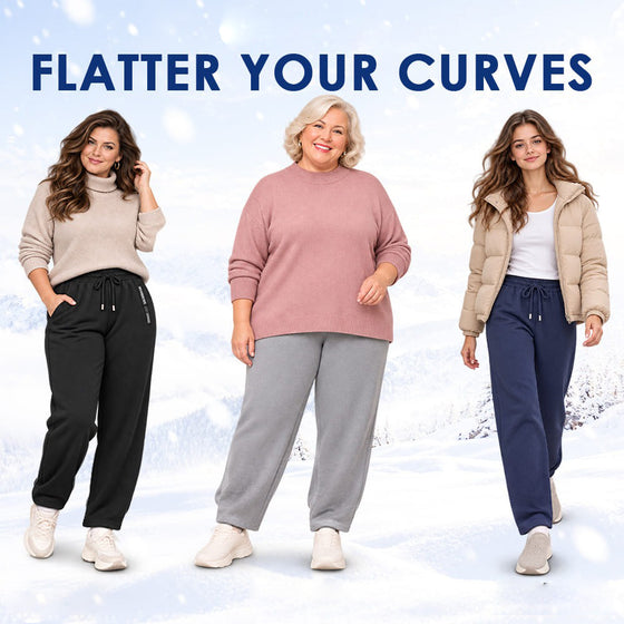 Pantalon Thermique Doublé Polaire Casual Actif