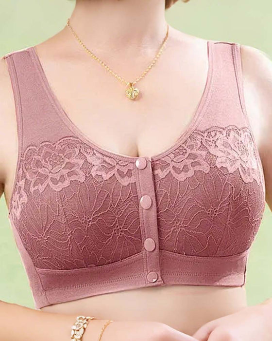 Sous-Vêtements Confortable Agrafe Devant Dentelle