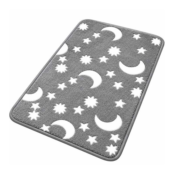 Tapis de sol en polaire corail luminescent