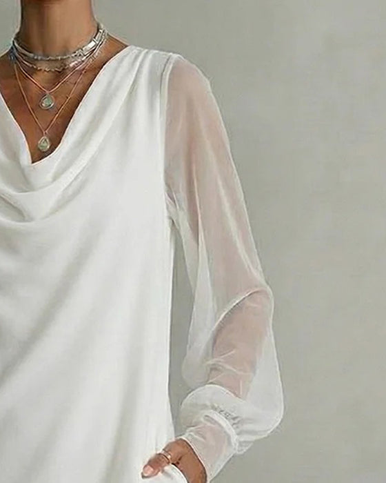 Robe Manche Respirante Col Cloche