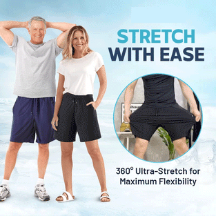 Short Unisexe en Soie de Glace Extensible à Séchage Rapide