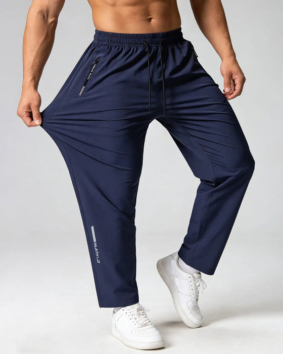 Pantalon Élastique Cordon Lettre Imprimé