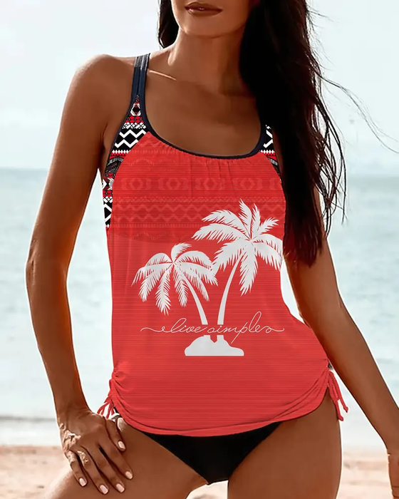 Maillot De Bain Deux Pièces Dos Nu Type Slingback