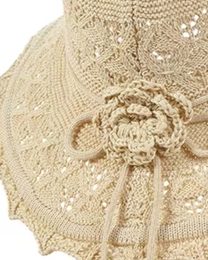 Chapeau Femme Fleur Au Crochet Pêcheur