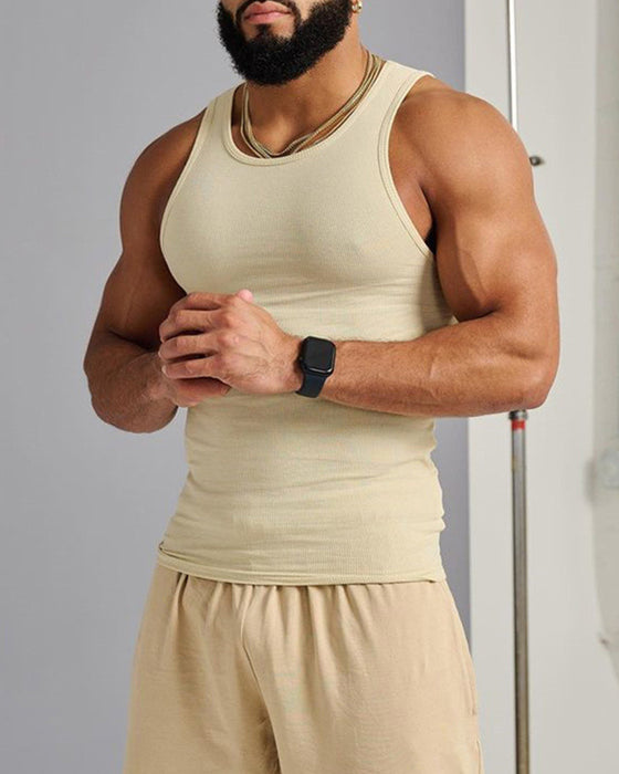 Gilet sans manches de couleur unie pour homme