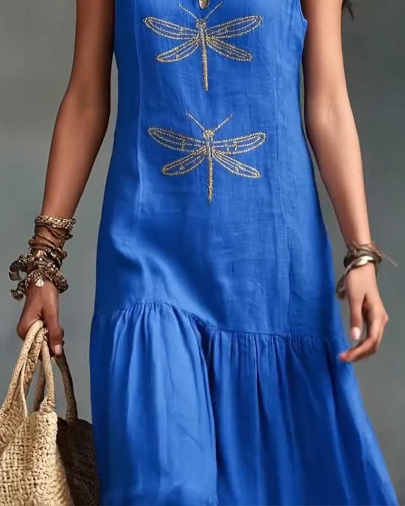 Robe Ourlet A Sans Manches Longue