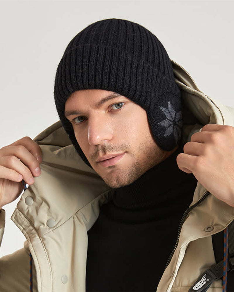 1 pièce Bonnet d’Hiver pour Femme Doublé en Polaire avec Oreilles en Polaire