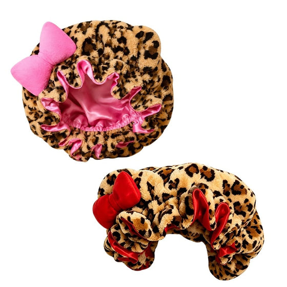 Serre-tête Cheveux 3D à Motif Léopard Rayé