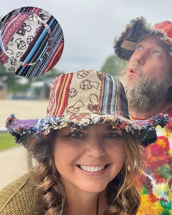 Chapeau Patchwork Coloré Seau