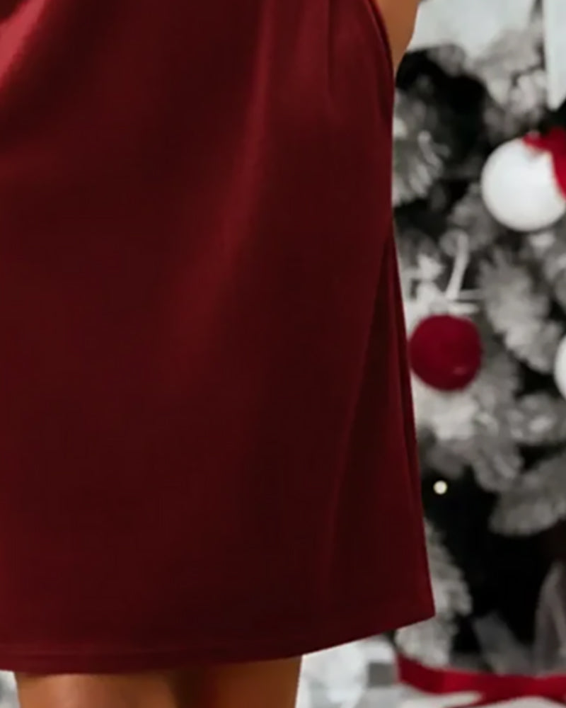 Robe tendance ample à col rond