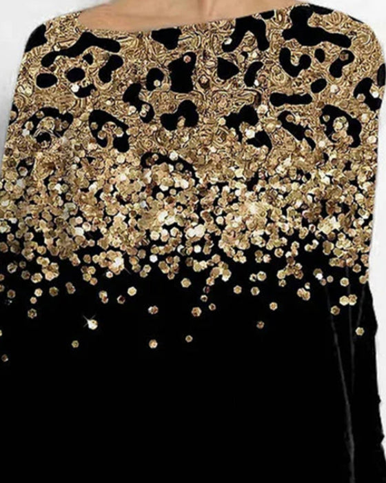 Haut Décontracté Et Stylé Avec Imprimé Léopard