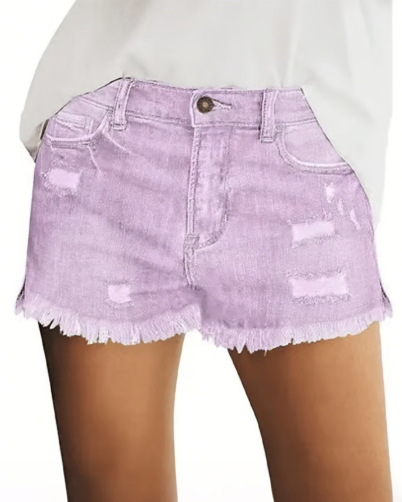 Short Brut Ourlet Denim