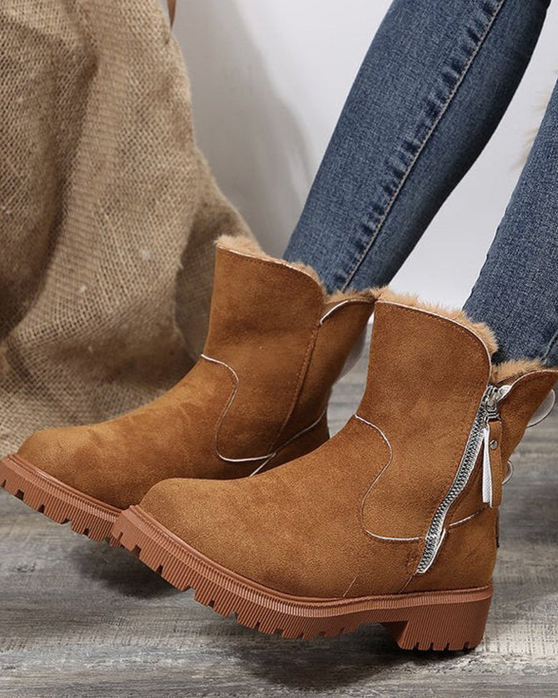 Bottes D’Hiver Pour Femme Avec Doublure En Polaire