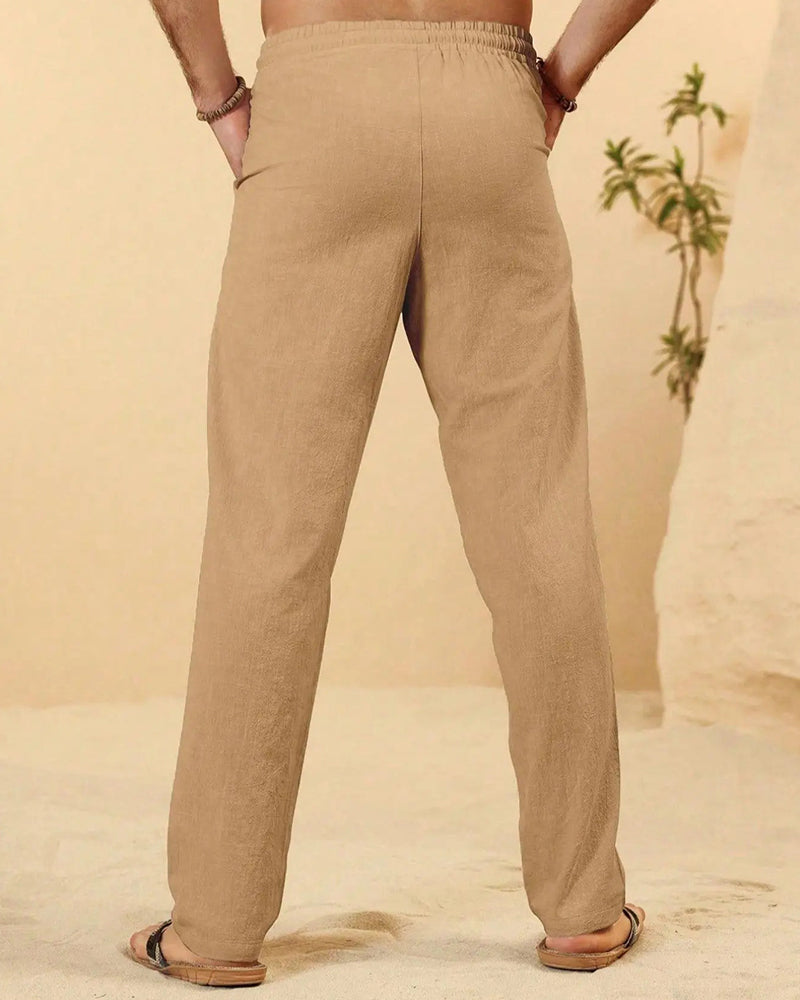 Pantalons Élastique Taille Cordon Effilé