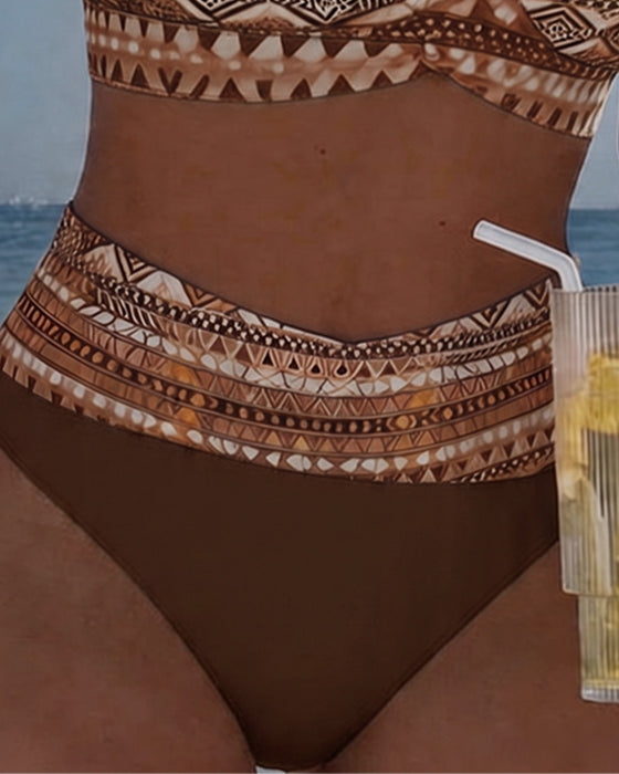 Bikini Géométrique Deux Pièces