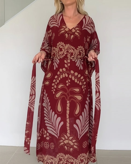 Robe Bohème En V Ample