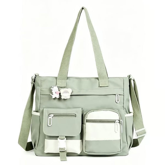 Sac Spacieux Toile Tote Compartiments