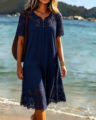 Robe Découpée Patchwork