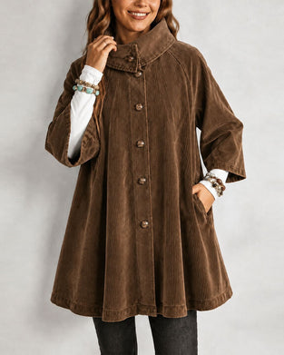 Manteau Boucle Mi-Long Poche