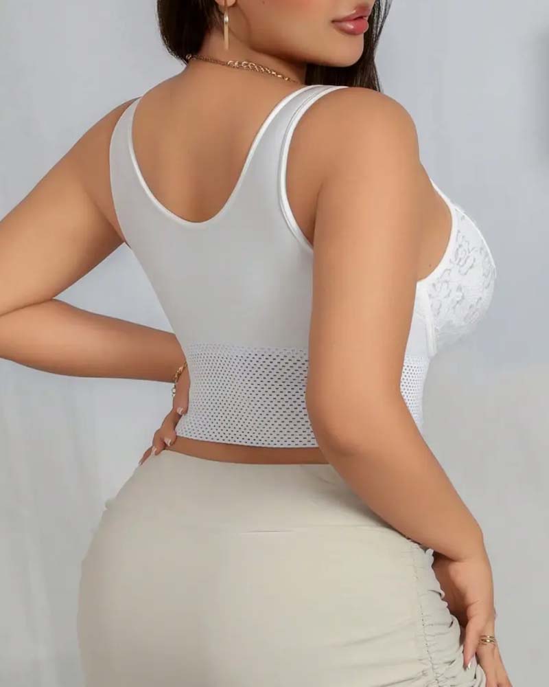 Femme Fermeture Devant Boucle Push-Up Sans Armatures Correcteur De Posture Soutien-Gorge