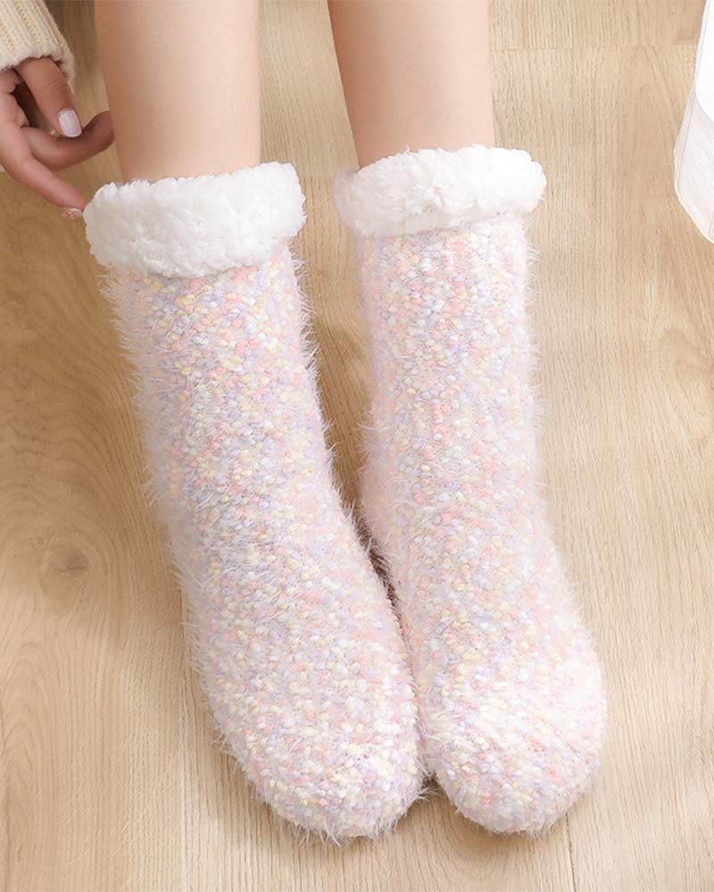 Chaussettes D’Intérieur Confortables Avec Semelles Antidérapantes