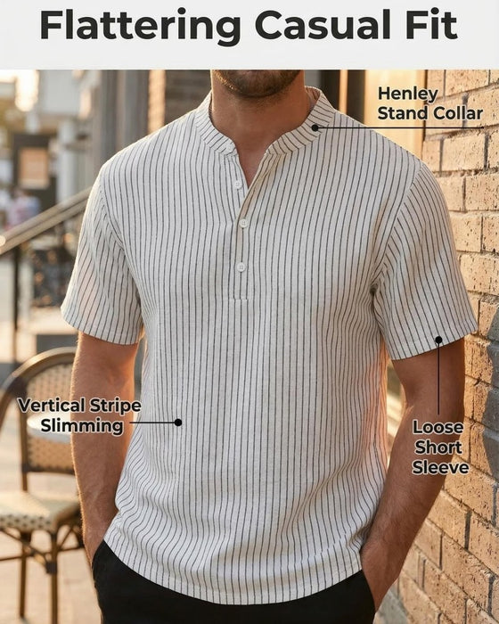 T-shirt Homme Décontracté Rayé