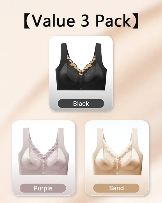 Soutien-gorge Fermeture Devant Satin Dentelle