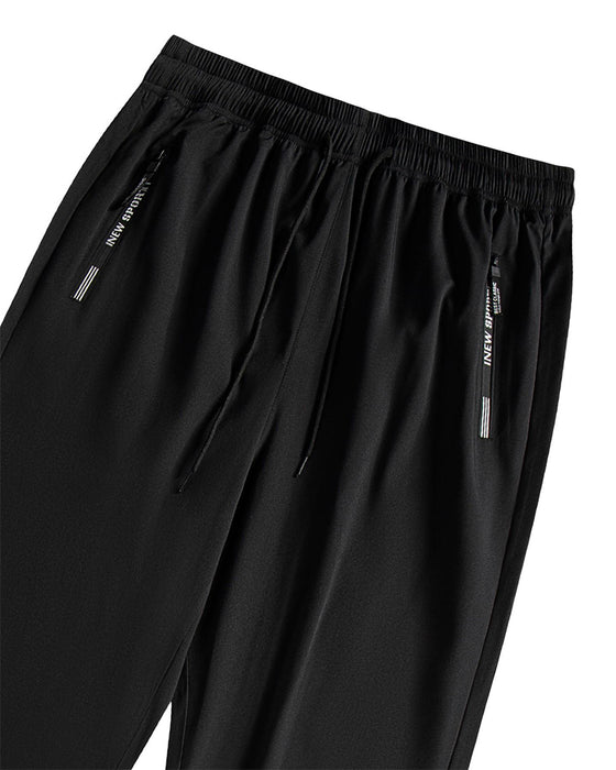 Pantalon Élastique Cordon Lettre Imprimé