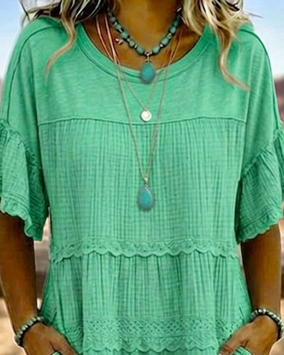Robe Manche Courte Poche Longue