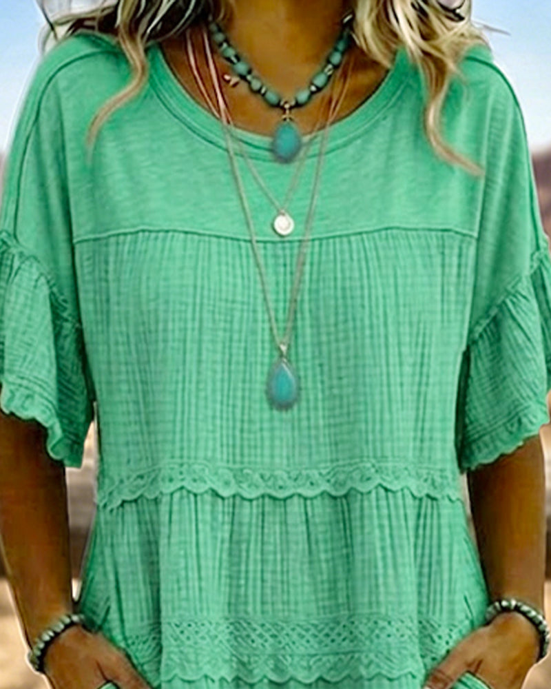 Robe Manche Courte Poche Longue
