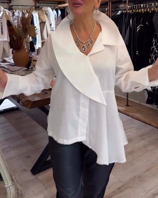 Chemise Col Irrégulier Unie