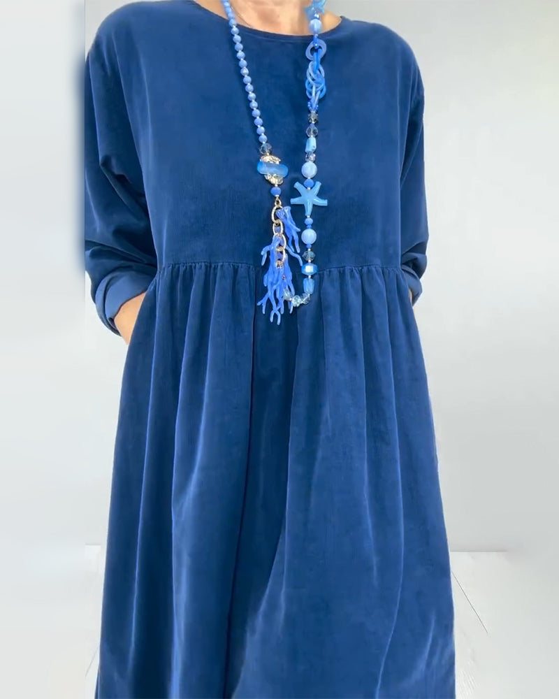 Robe Double Couche Ample Mesh Patchwork