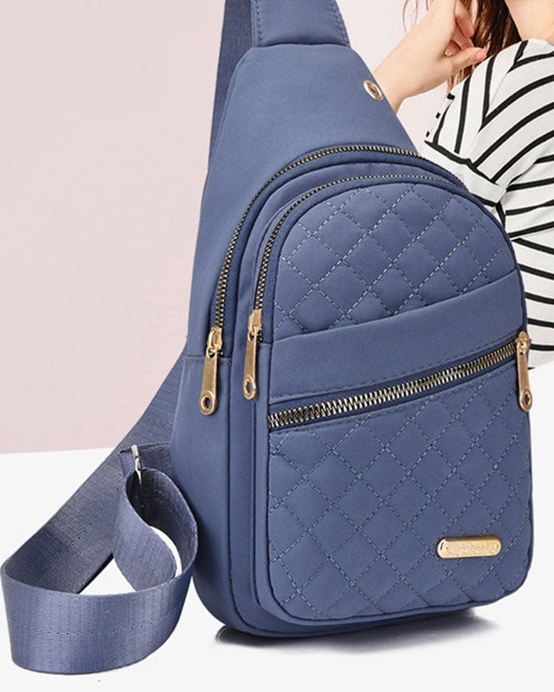 Sac Femme Mode Brodé Matelassé Poitrine