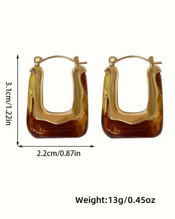 Boucles D'oreilles Vintage En Forme De U