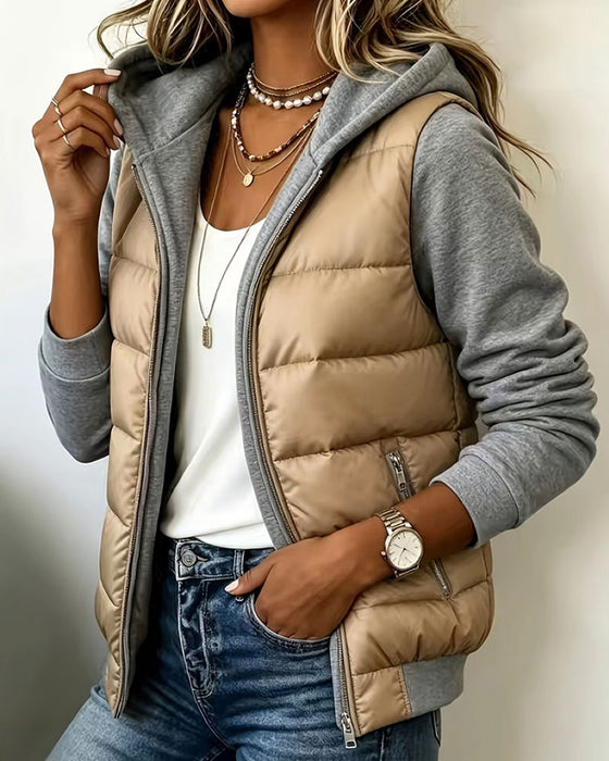 Manteau À Capuche Polaire Chaud