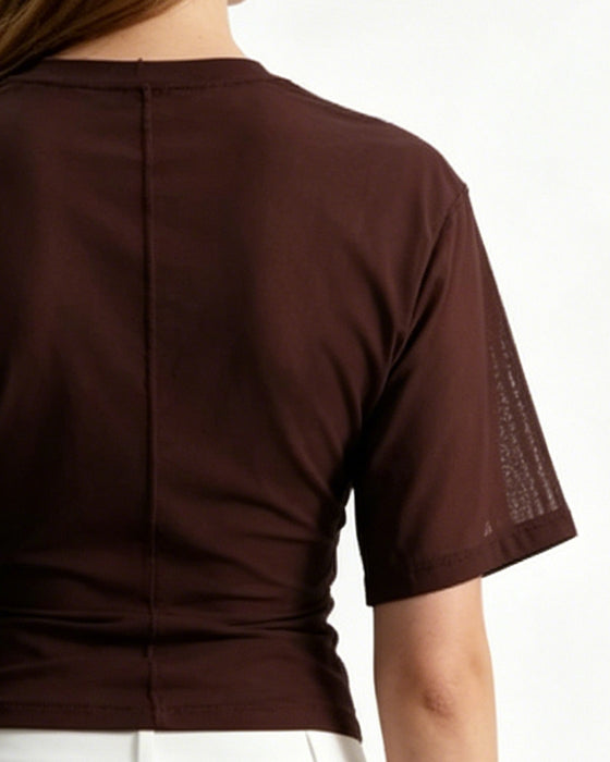 T-Shirts Maille Patchwork Court