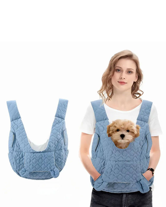 Sac À Dos Pour Animal De Compagnie Orienté Vers L'Avant Réglable Fond Amovible Structure De Sécurité