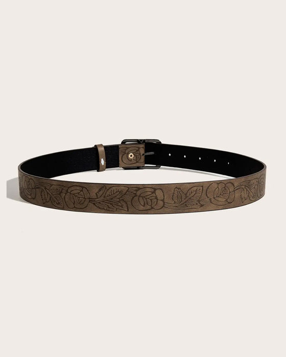 Ceinture Simple Boucle Métallique Rectangulaire