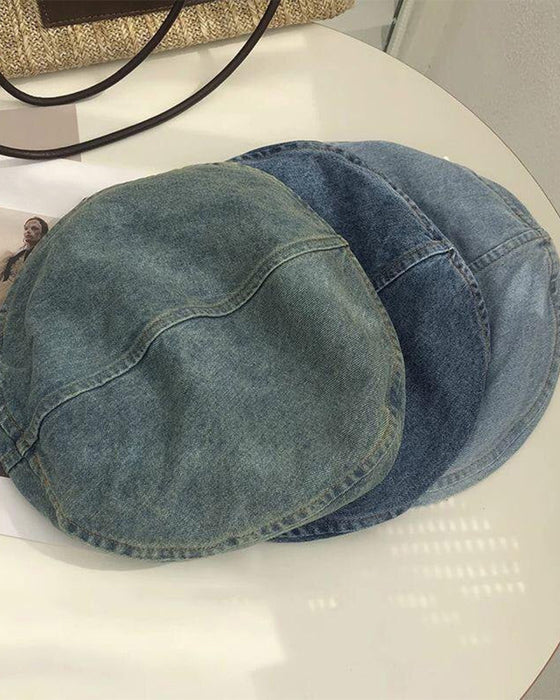 Béret Femme Vintage Denim