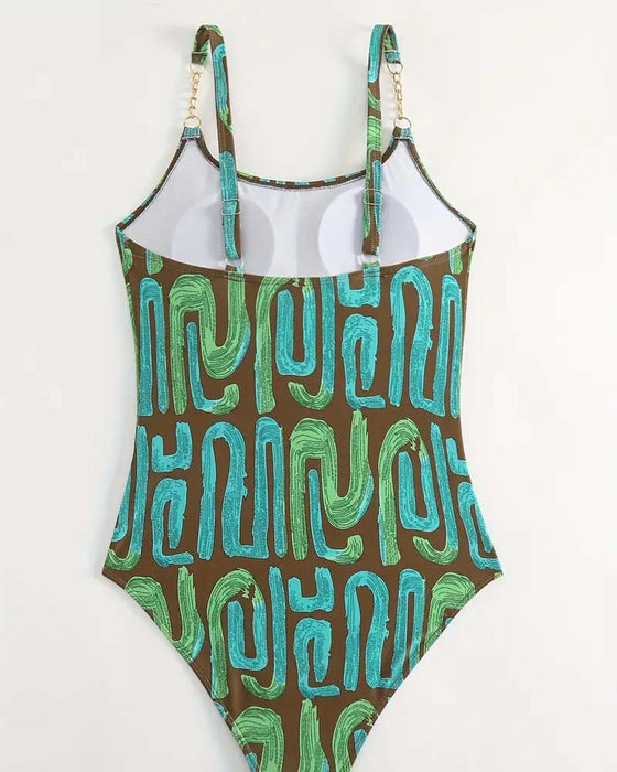 Maillot De Bain Sexy Une Pièce Bretelles