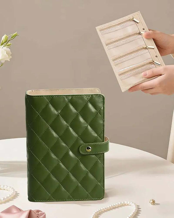 Luxe Matelassé Crème Organisateur De Voyage Accès Facile Compartiments Imperméable Cadeau Pour Elle