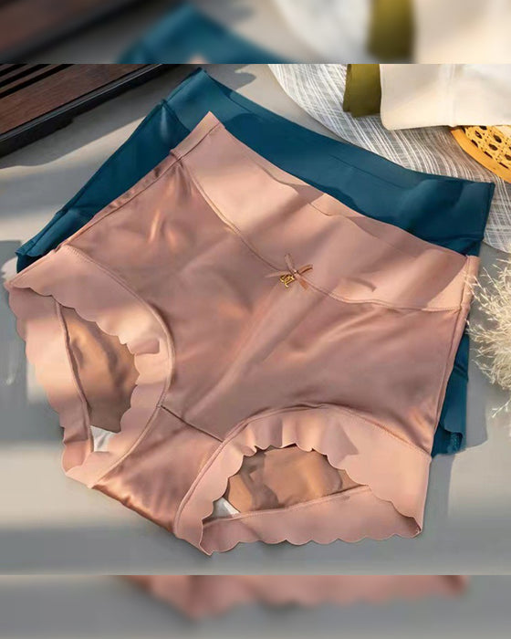 Lingerie Motif Vague Soie Glacée