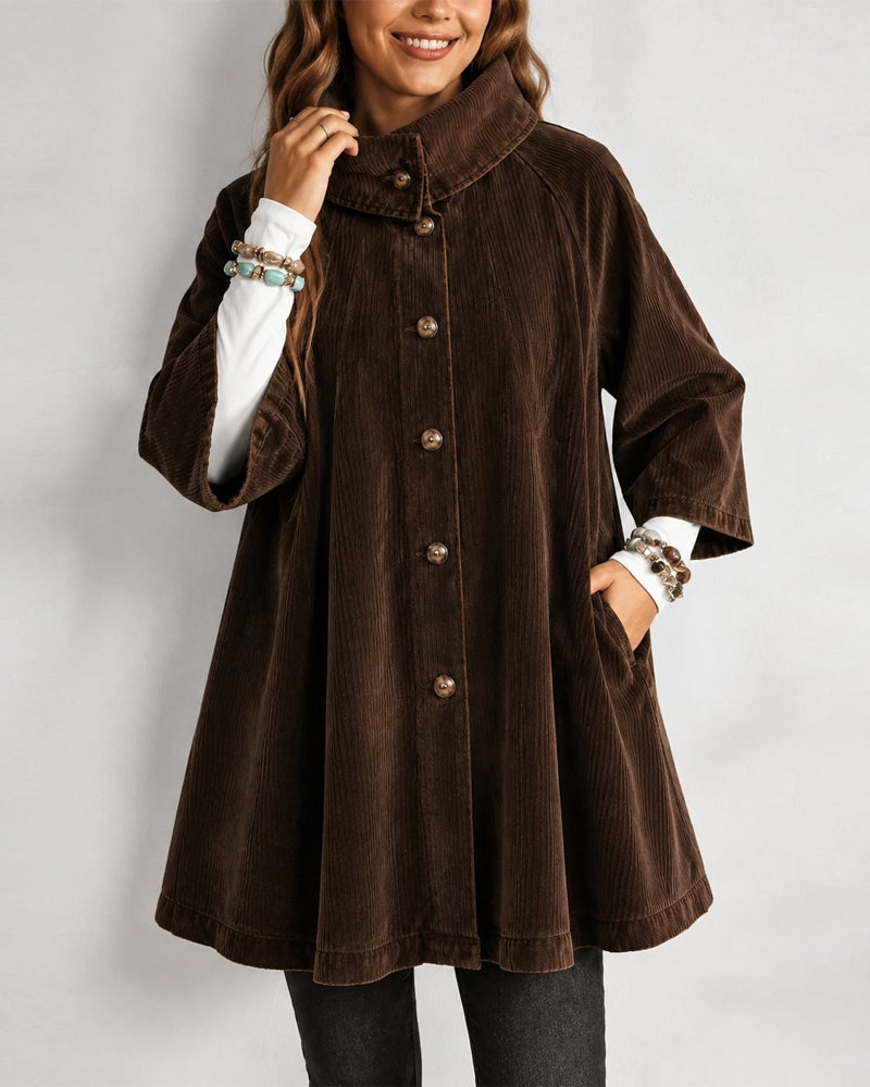 Manteau Boucle Mi-Long Poche