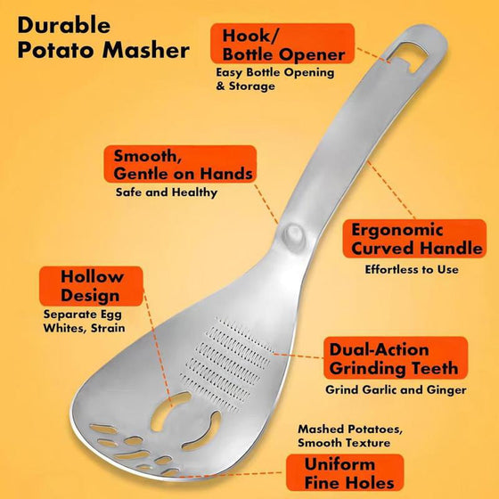 Cuillère Râpe De Cuisine Multifonction En Acier Inoxydable