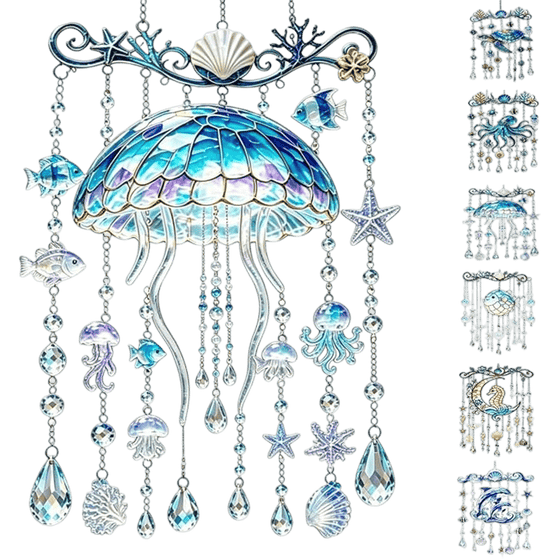 Carillon Éolien Thème Océan 2D