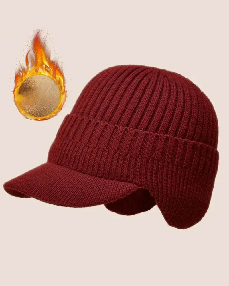 Chapeau Extérieur Équitation Élastique Chaud Protection Oreilles Tricoté