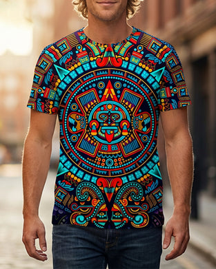 T-Shirt Col Rond Imprimé Homme
