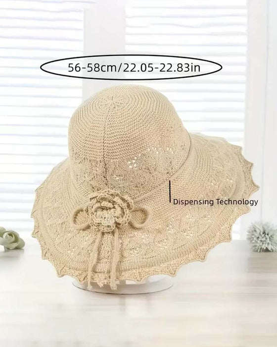 Chapeau Femme Fleur Au Crochet Pêcheur