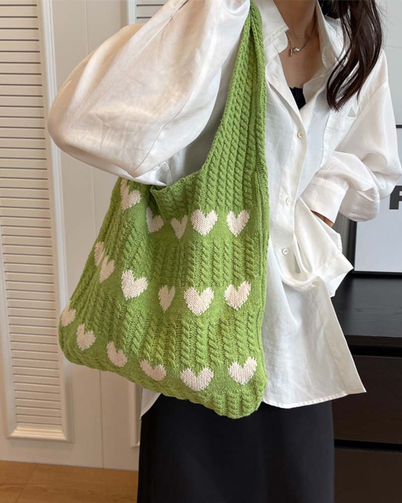 Sac Laine Tricoté Aisselle