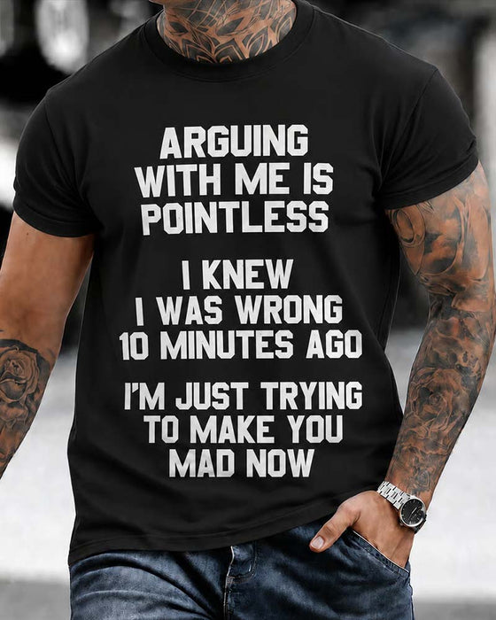 T-Shirt Homme Col Rond Lettre